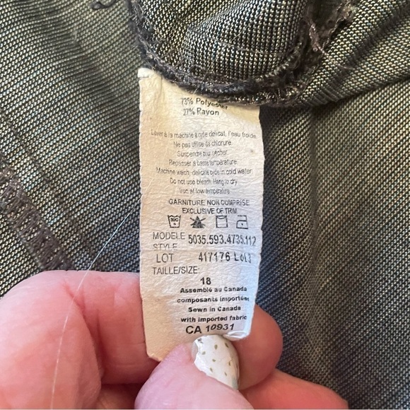 Laura Plus Size 18 Blue Heathered Short Sleeved,Button Up-Career Wear,Jacket - Picture 9 of 10